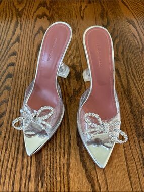 Amina Muaddi Rosie Glass Slipper 39